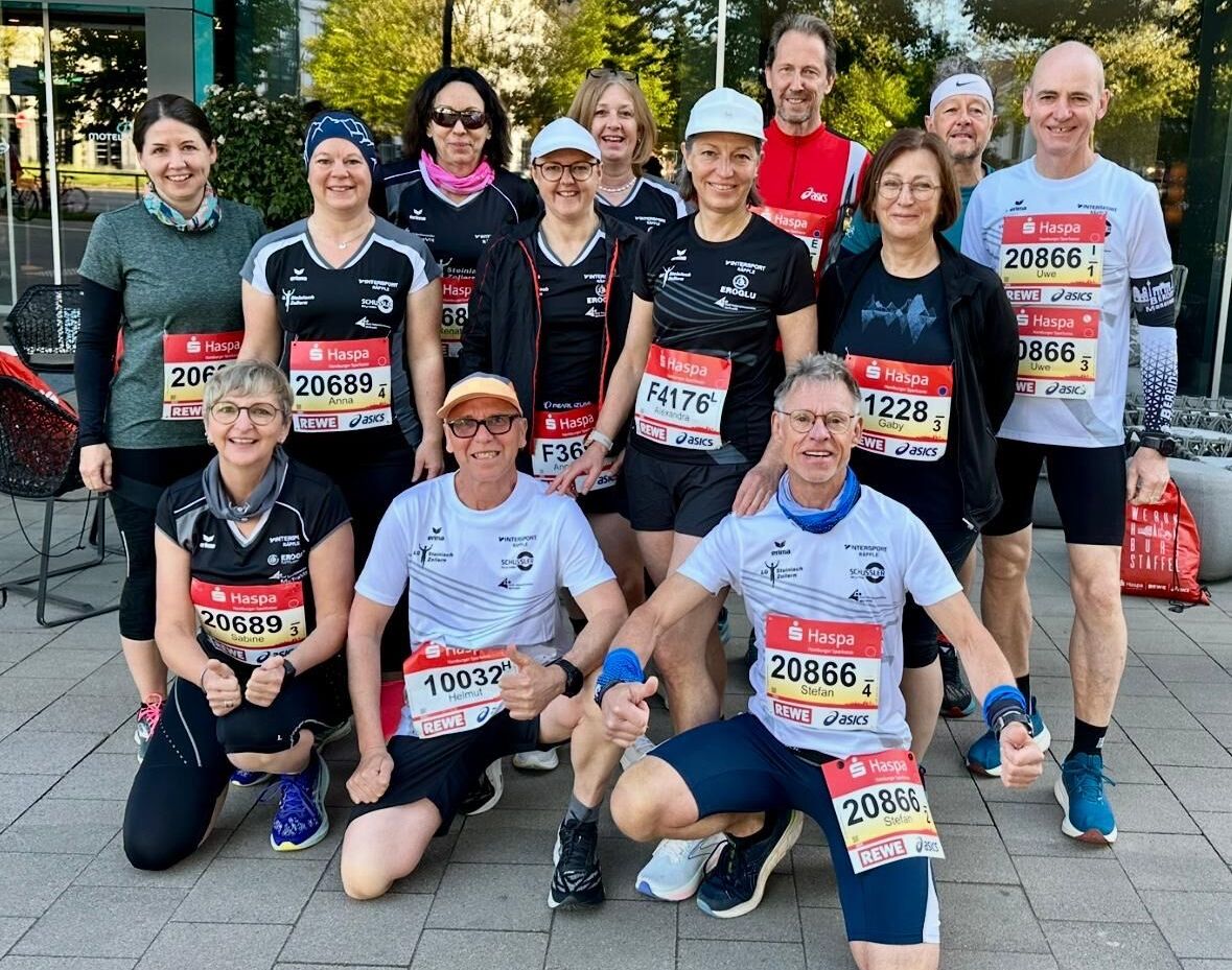 Die LG Steinlach-Zollern Teilnehmer des Hamburg-Marathons