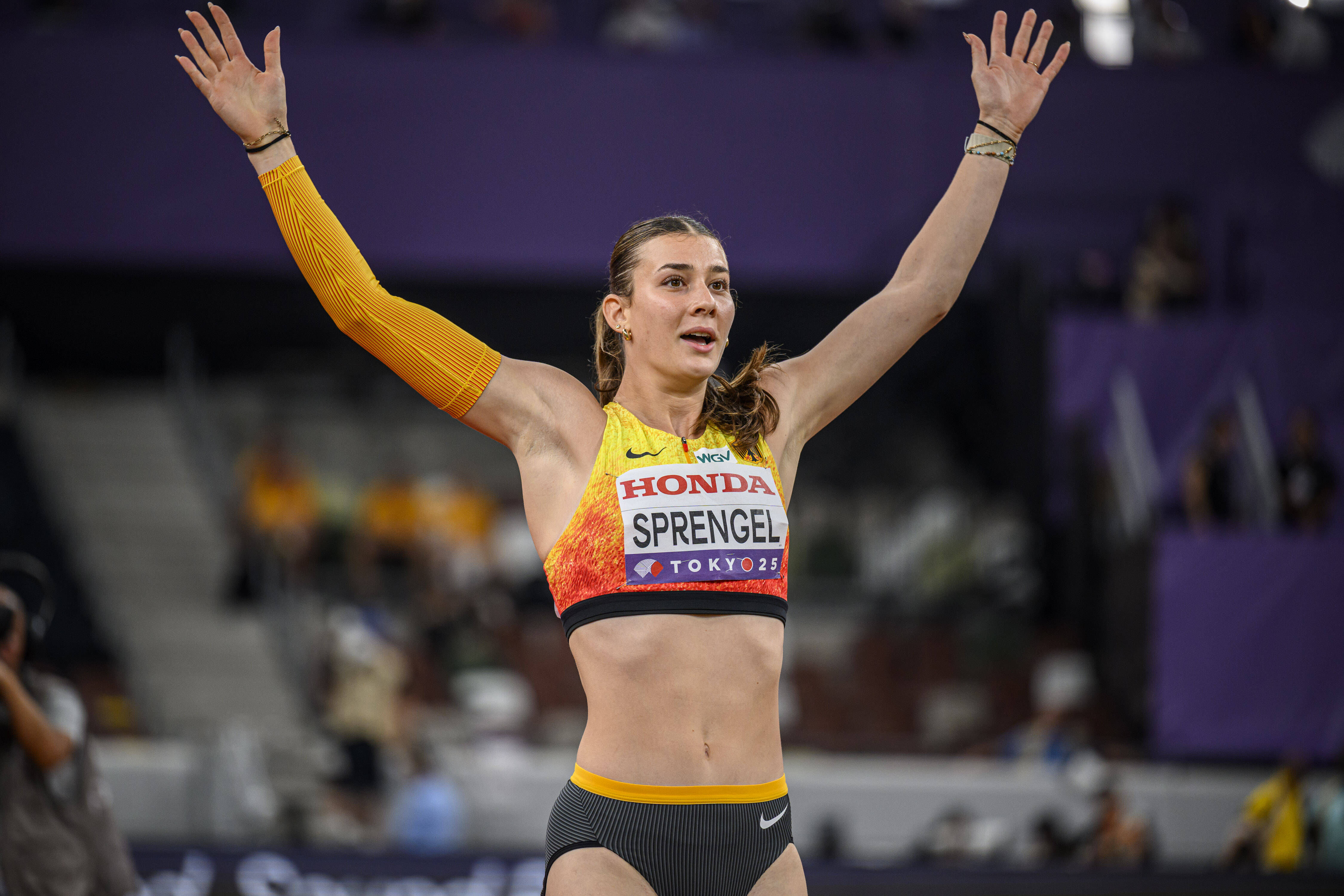 Sandrina Sprengel jubelt über sensationellen Rang 5 bei der WM (© imago)