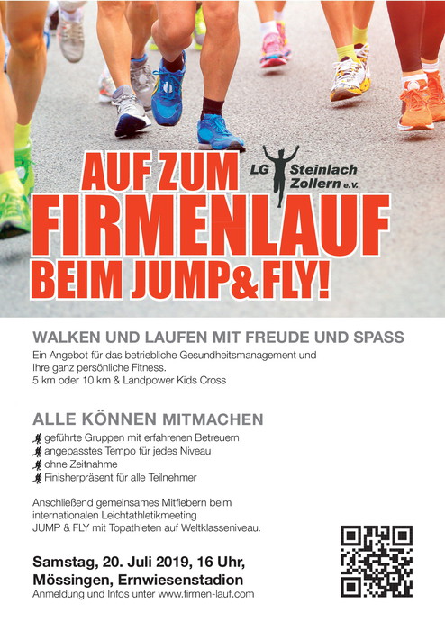 Flyer Firmenlauf red