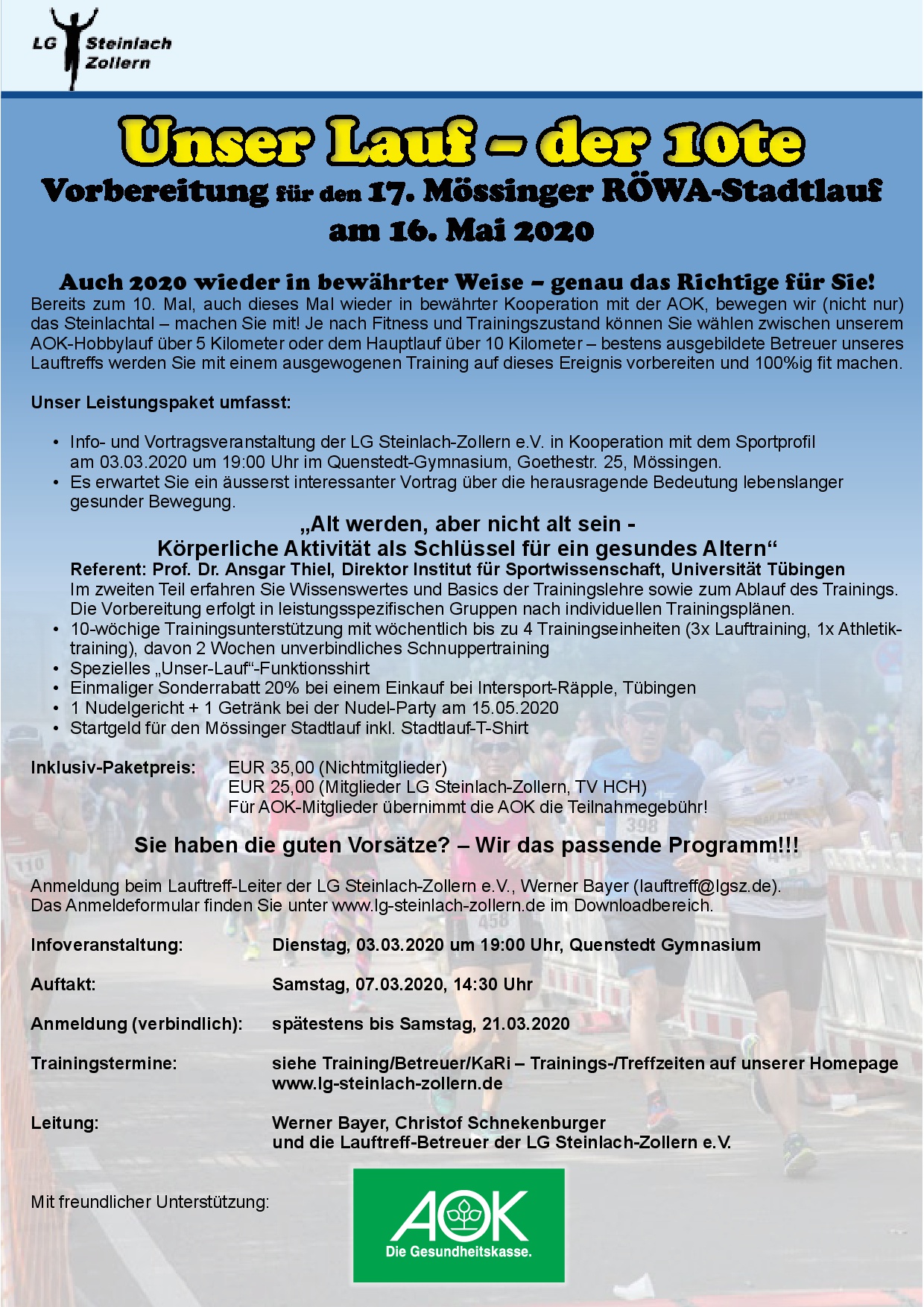 Flyer Unser Lauf der 10te