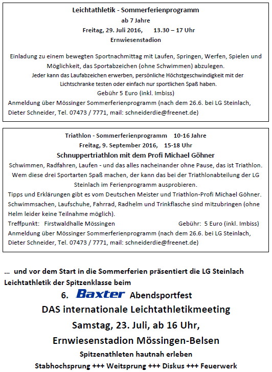 Sommerferienprogramm 2016 S. 5