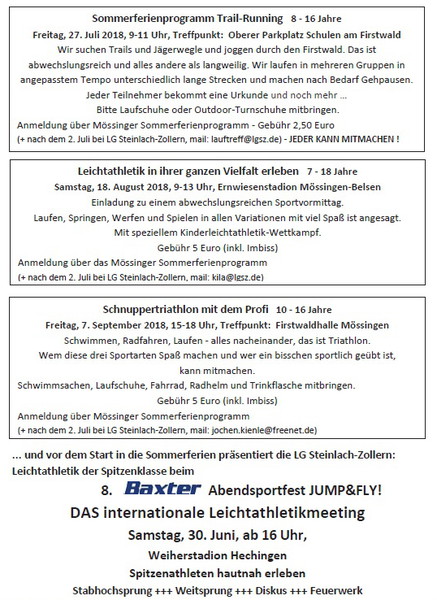 Sommerferienprogramm 3 700Bild