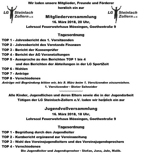 Mitgliederversammlung