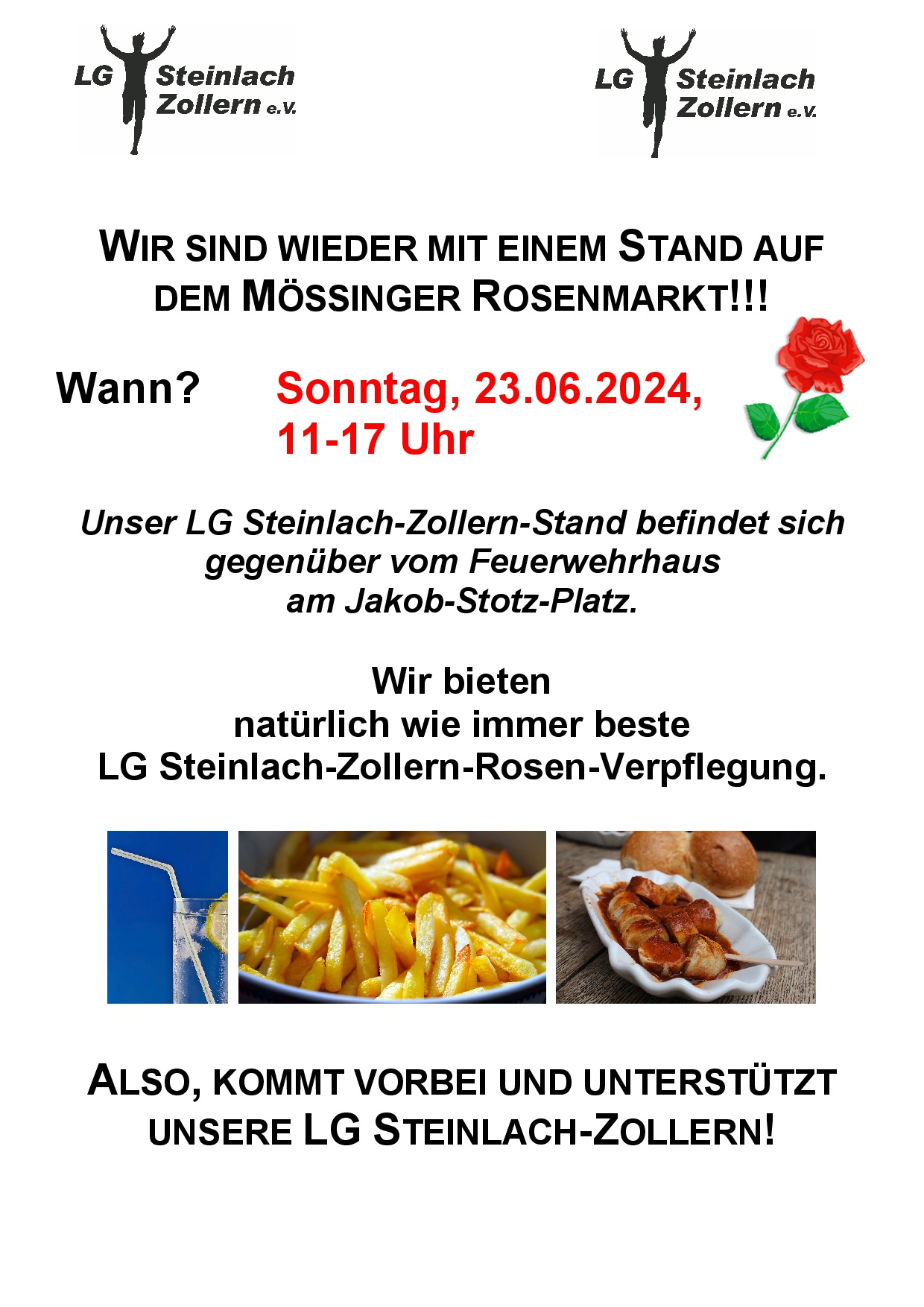 Flyer Rosenmarkt 2024