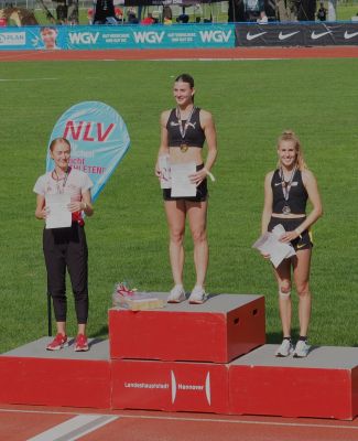 Mit großem Vorsprung platzierte sich Sandrina Sprengel ganz oben auf dem Siegerpodest.