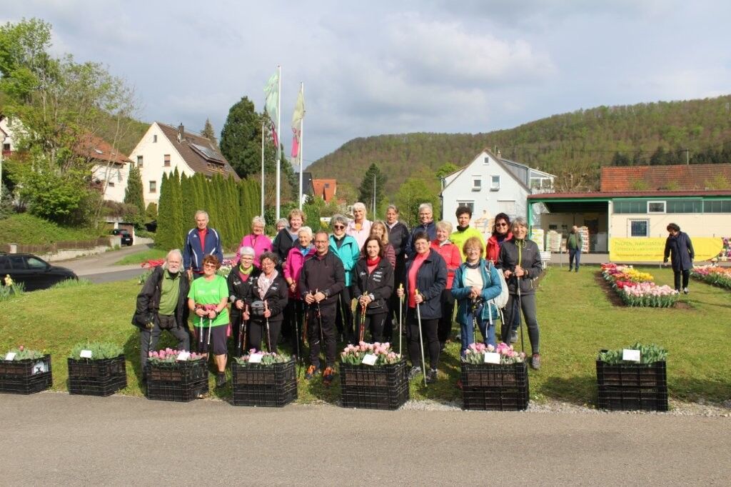 Die Nordic Walking Gruppe in Gönningen