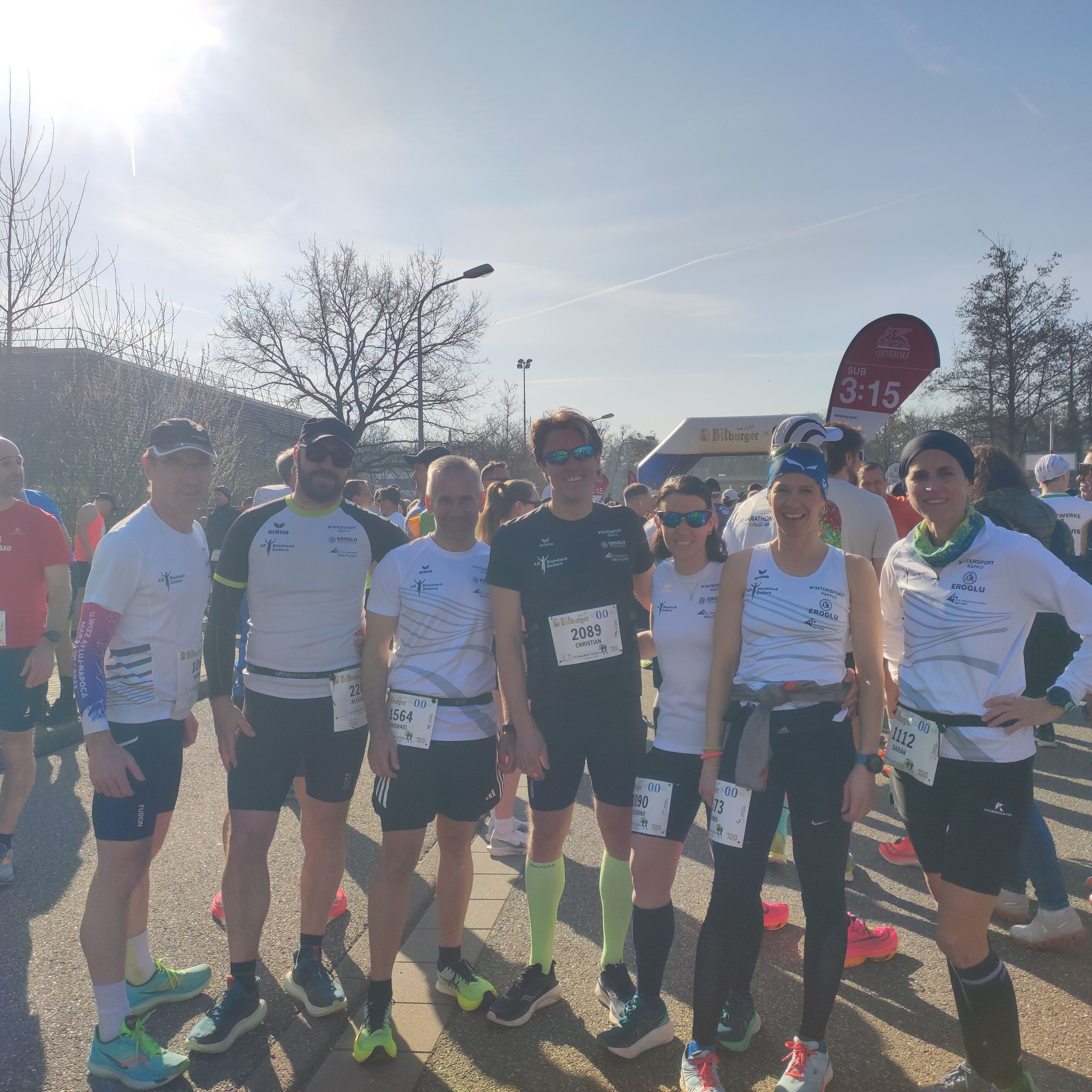 Teilnehmer des Bienwald Marathons 2025